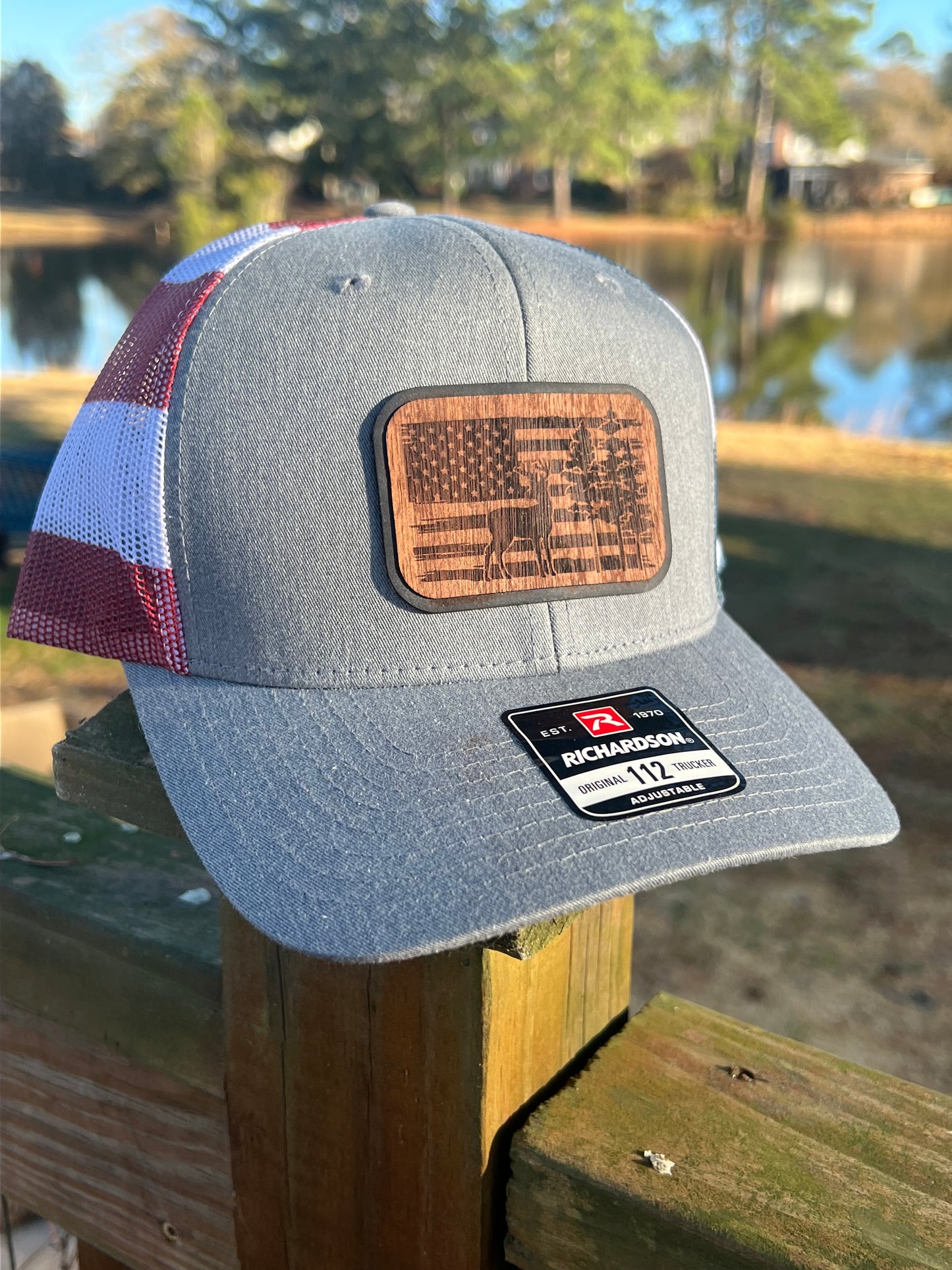 Wooden Patch Hats